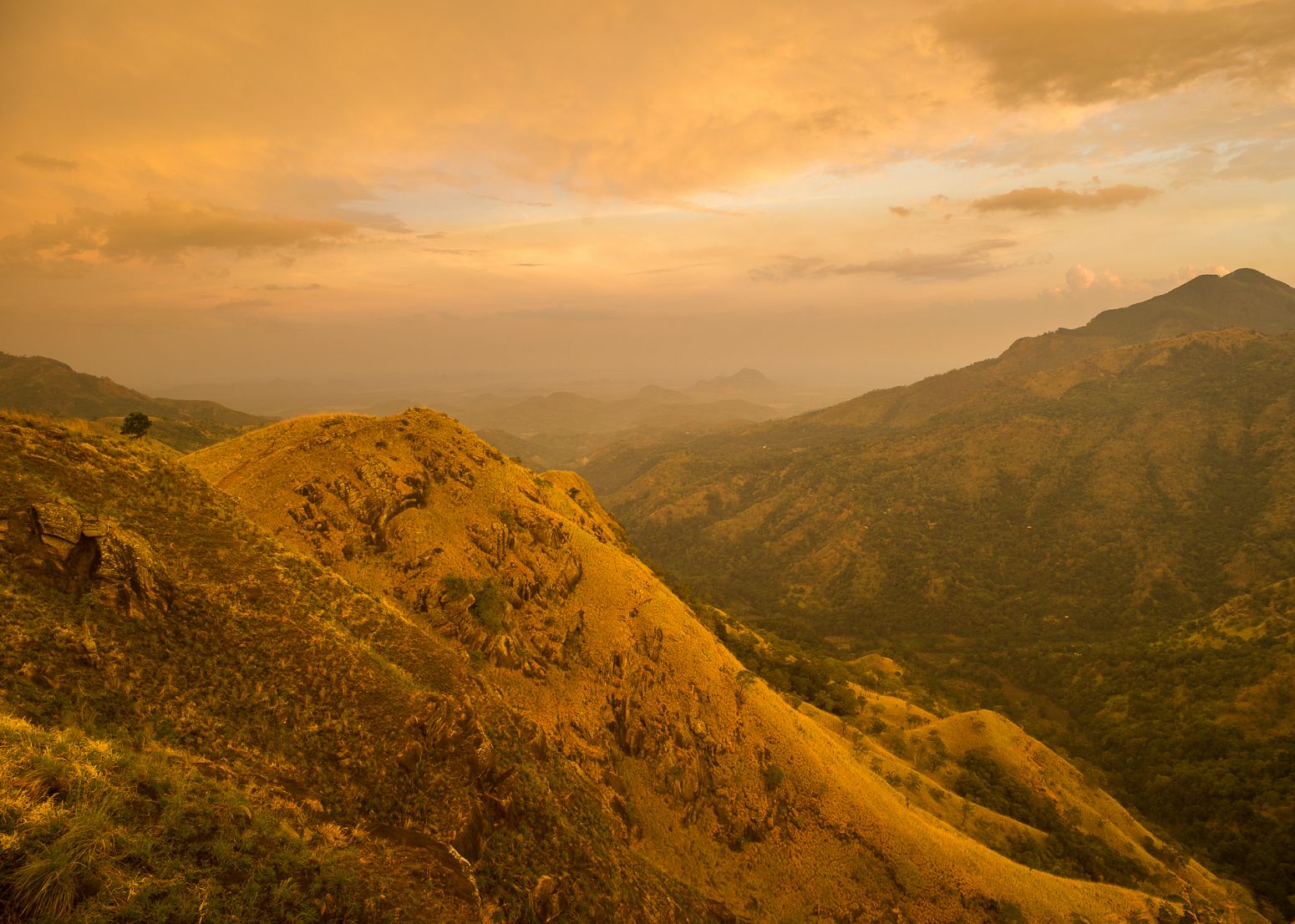 Sunset from Little Adam's Peak, Ella, Sri Lanka